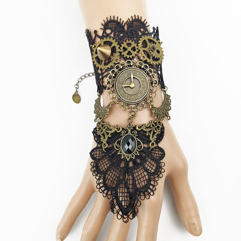 Gear Clock Steam Engine Bracelet