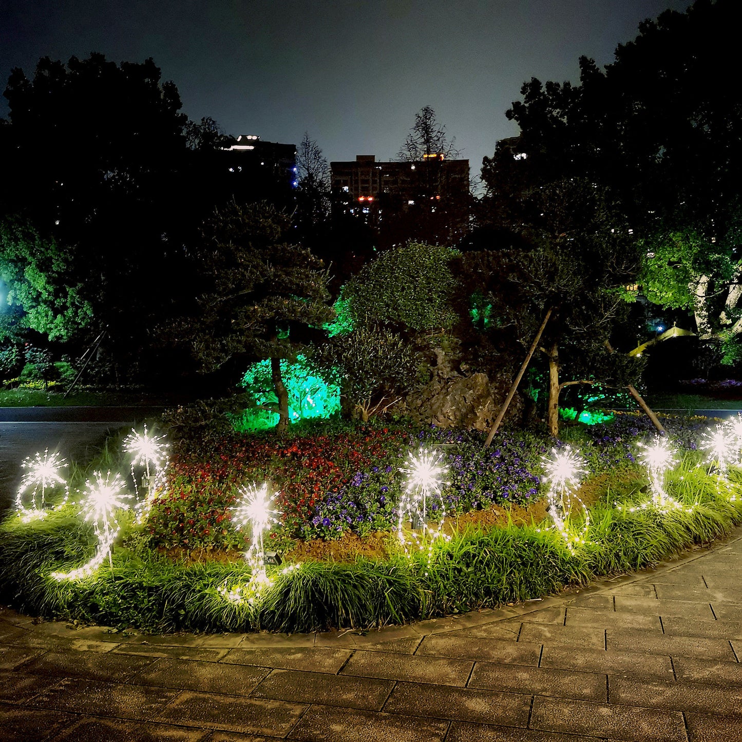 Solar Powered Firework Lights for Landscaping - Waterproof