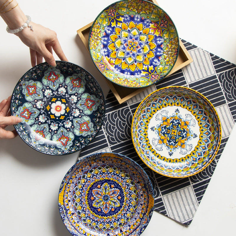 Bohemian Ceramic Rice Bowl