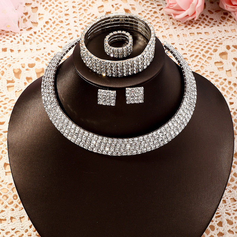 "Miss. Monroe" -  Rhinestone Jewelry Set