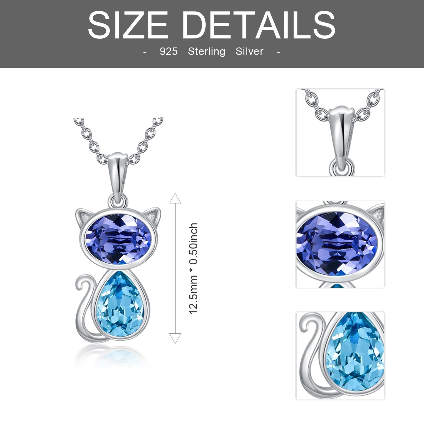 "Purr-fect" -  Crystal Cat Necklace