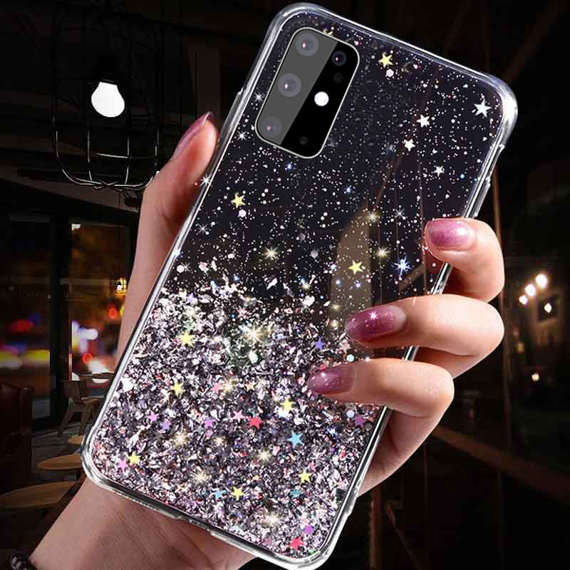 Dazzling Stardust Phone Case - Galaxy A10/M10S, A20E, A20, A30, A50/A50S/A30S, A6/M40, A60, A6P/J8 2018, A7 2018,A8P 2018, A9 2018, M30/A40S,S10, S10 Plus, S20, S20 Plus, S20 Ultra, S8, S8 Plus, S9, S9 Plus