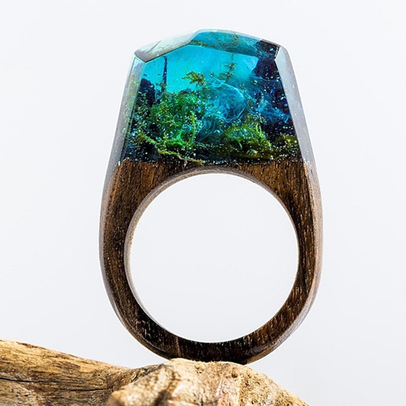 Enchantress Forest Wooden Ring