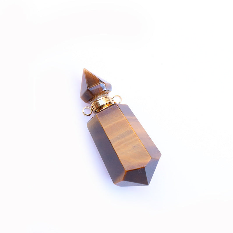 Natural Crystal Perfume Bottle Necklaces