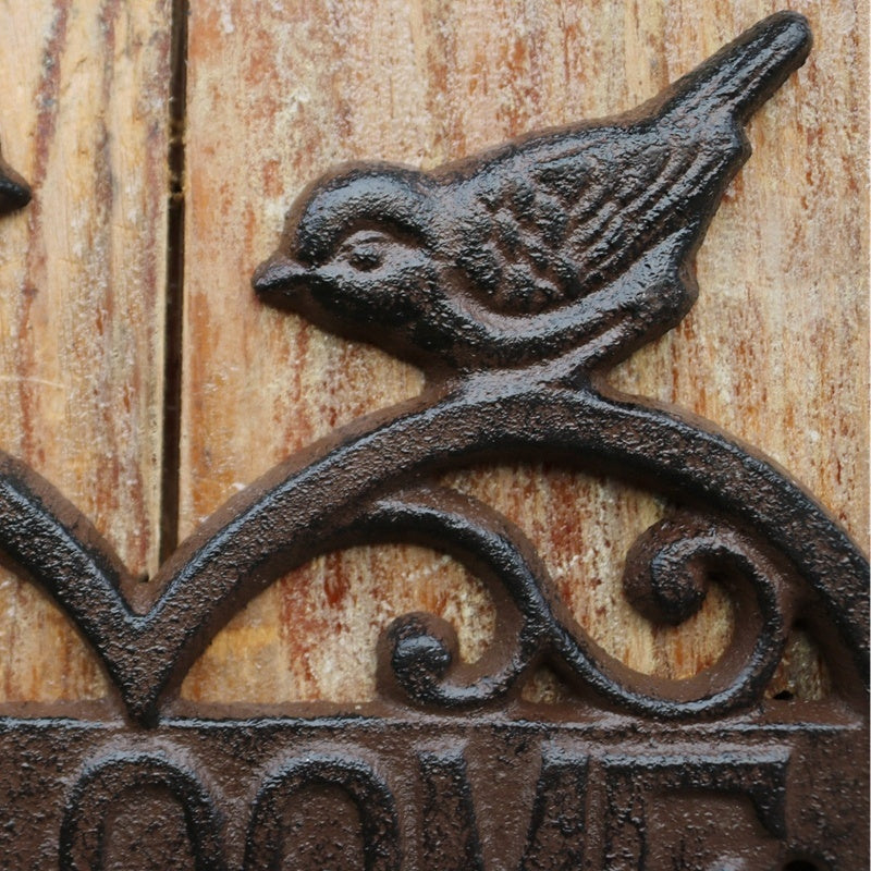 "Welcome" - Retro Door Plates
