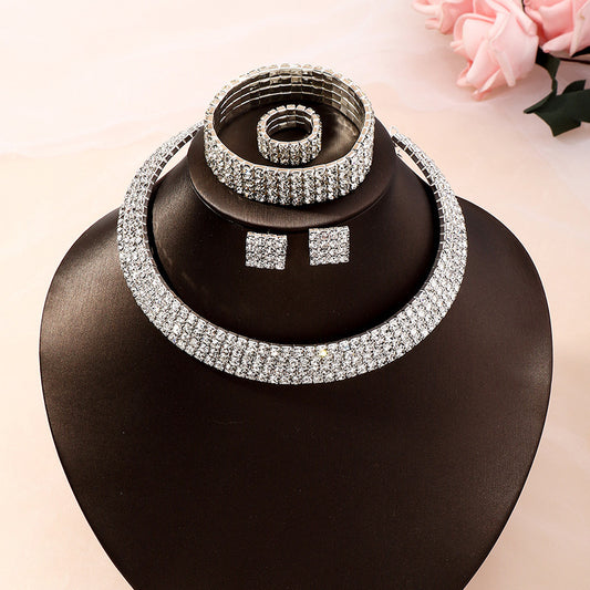 "Miss. Monroe" -  Rhinestone Jewelry Set