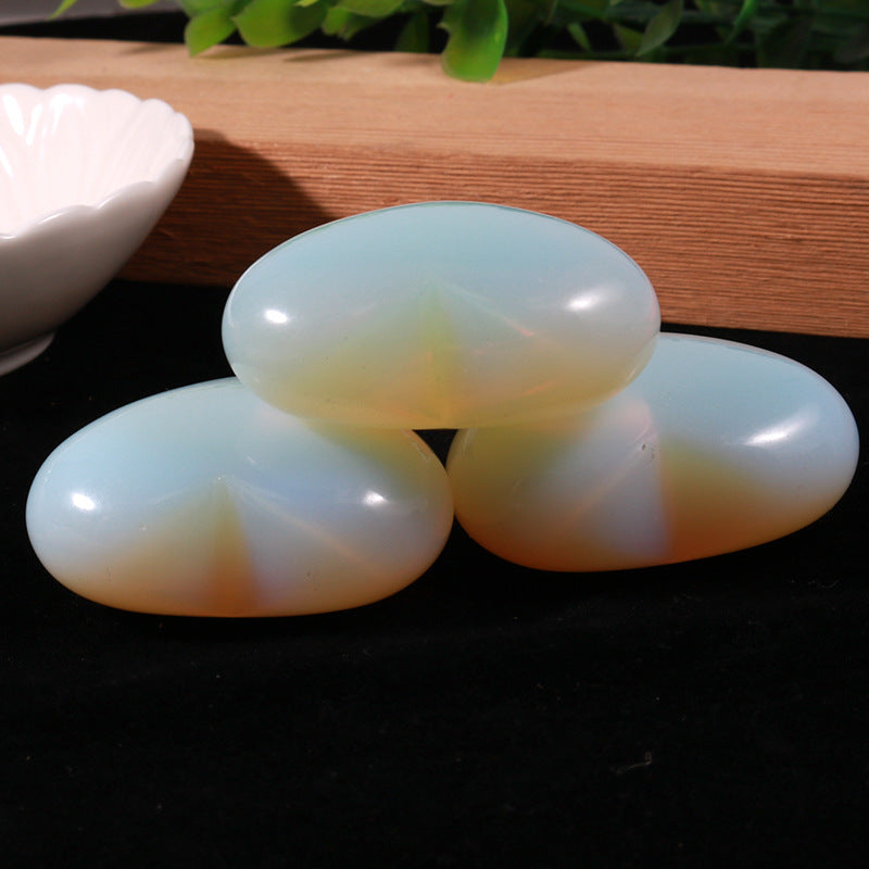 Natural Opal Heart Crystal for Heart Energy Healing