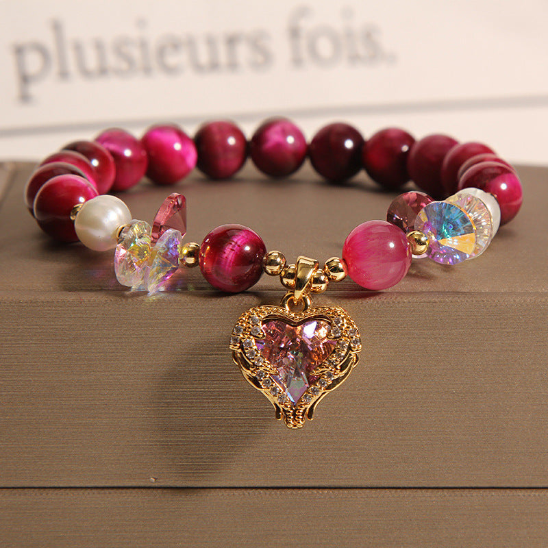 "Tiger's Eye" - Handcrafted Crystal Bracelet
