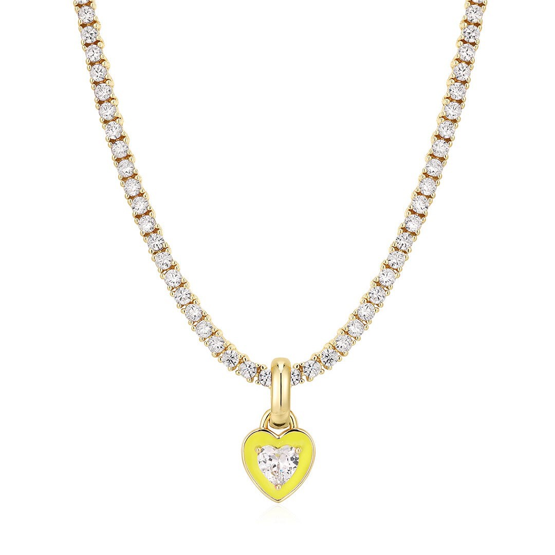 Colorful Zircon Tennis Chain Necklaces