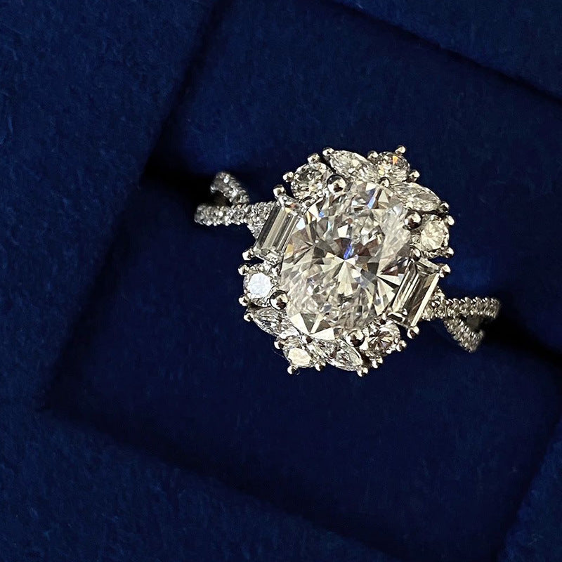 "Royal Beauty" - S925 Sterling Silver Moissanite Ring