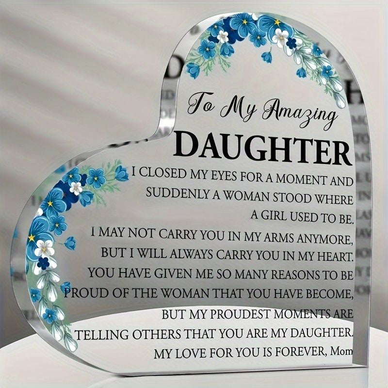 Acrylic Heart-shaped Crystal Plaques