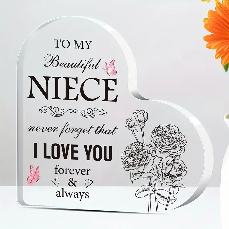 Acrylic Heart-shaped Crystal Plaques