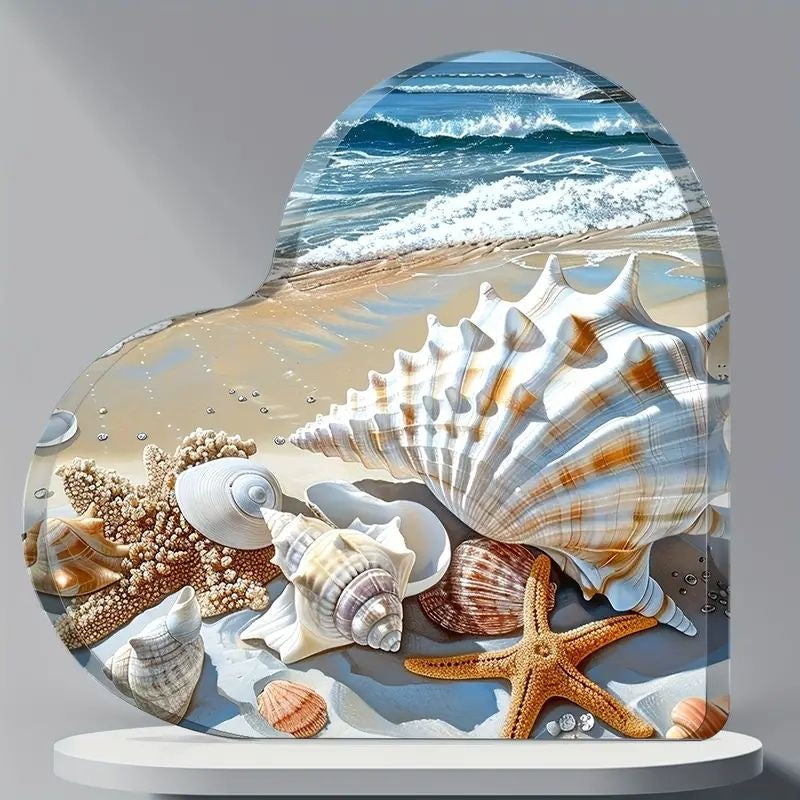 Acrylic Heart-shaped Crystal Plaques
