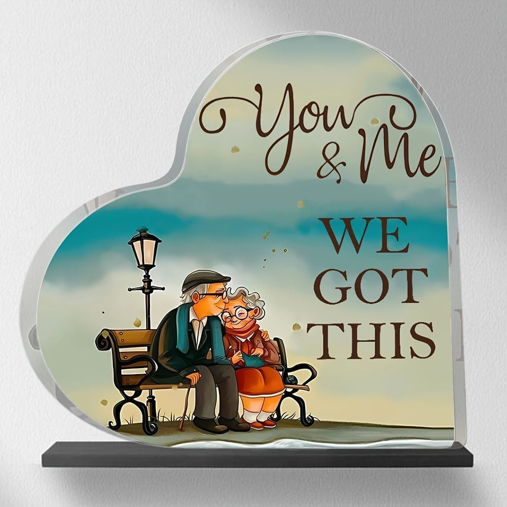 Acrylic Heart-shaped Crystal Plaques