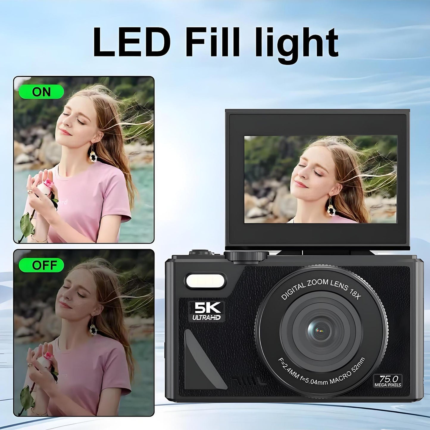 HD Digital Camera With WiFi Transmission
