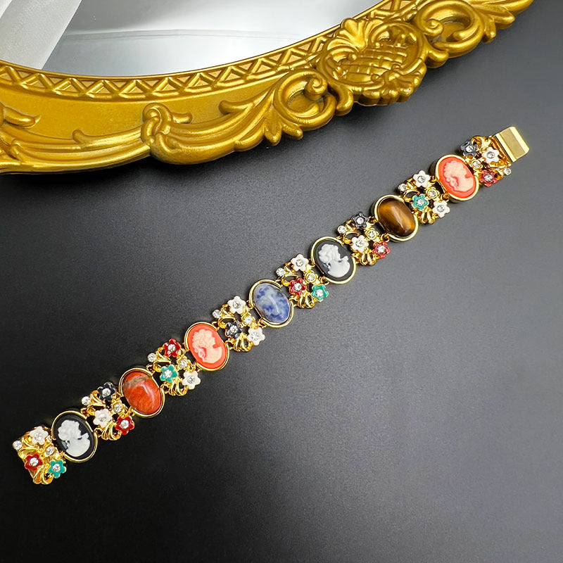 "Ancient Legend" - Vintage Tiger's Eye Gem Bracelet