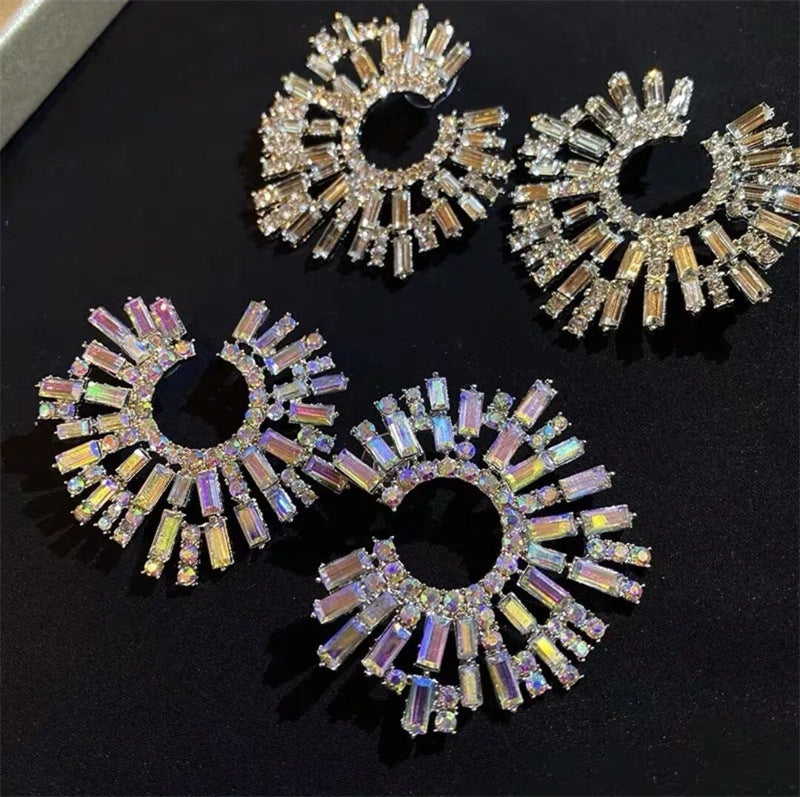 "I'm Unique" - Geometric Crystal Earrings