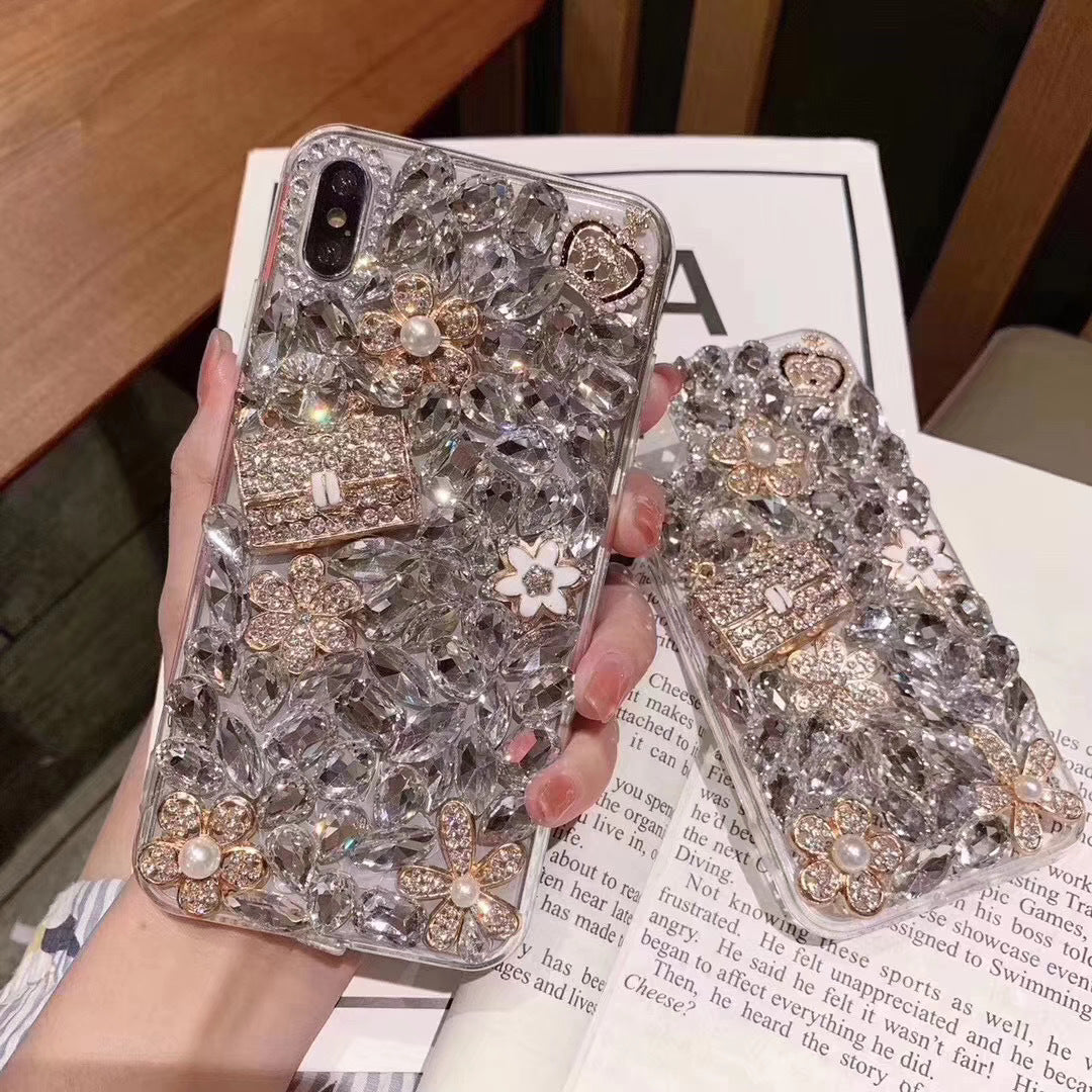 Artificial Junk Diamond Mobile Phone Cases - iPhone 7- 12 Pro Max