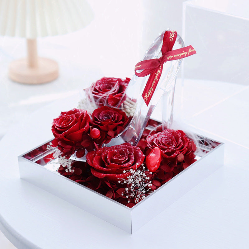 Handmade  Acrylic Rose Christmas Decoration Ornaments