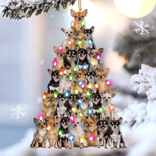 "Merry Dogmas" - Acrylic Christmas Tree Ornament