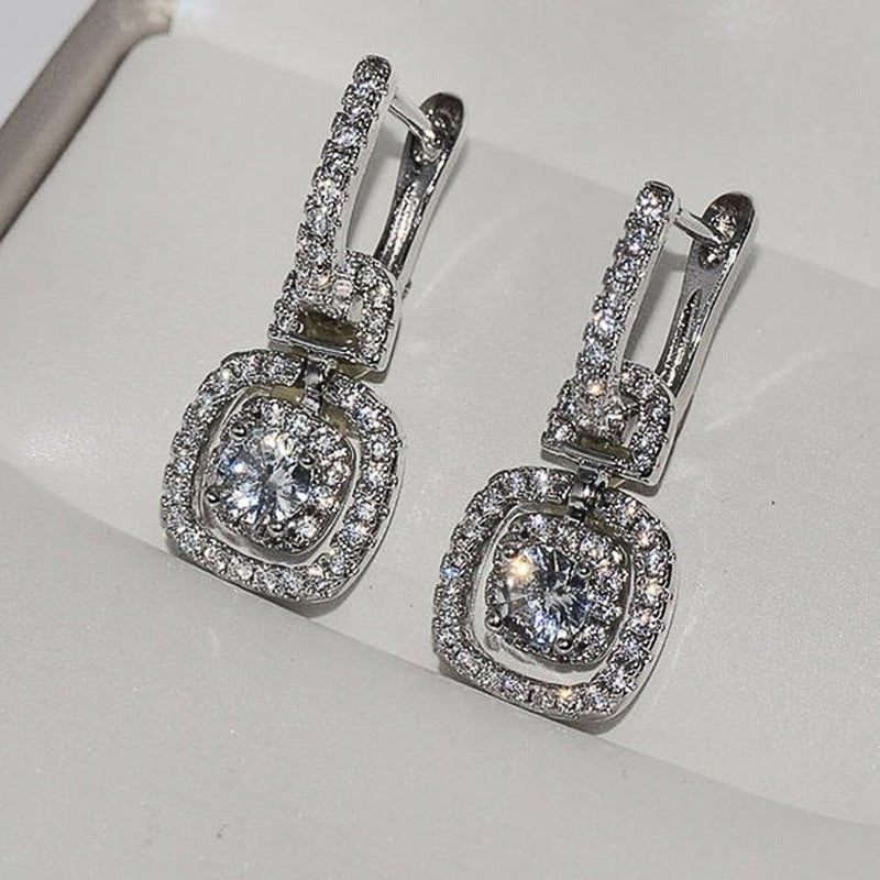 "Shining Elegance" - Zircon Earrings