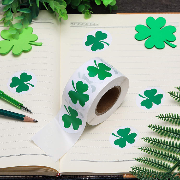 Lucky Clover Sticker Roll