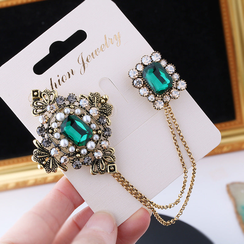 Collar Flower Suit Brooch