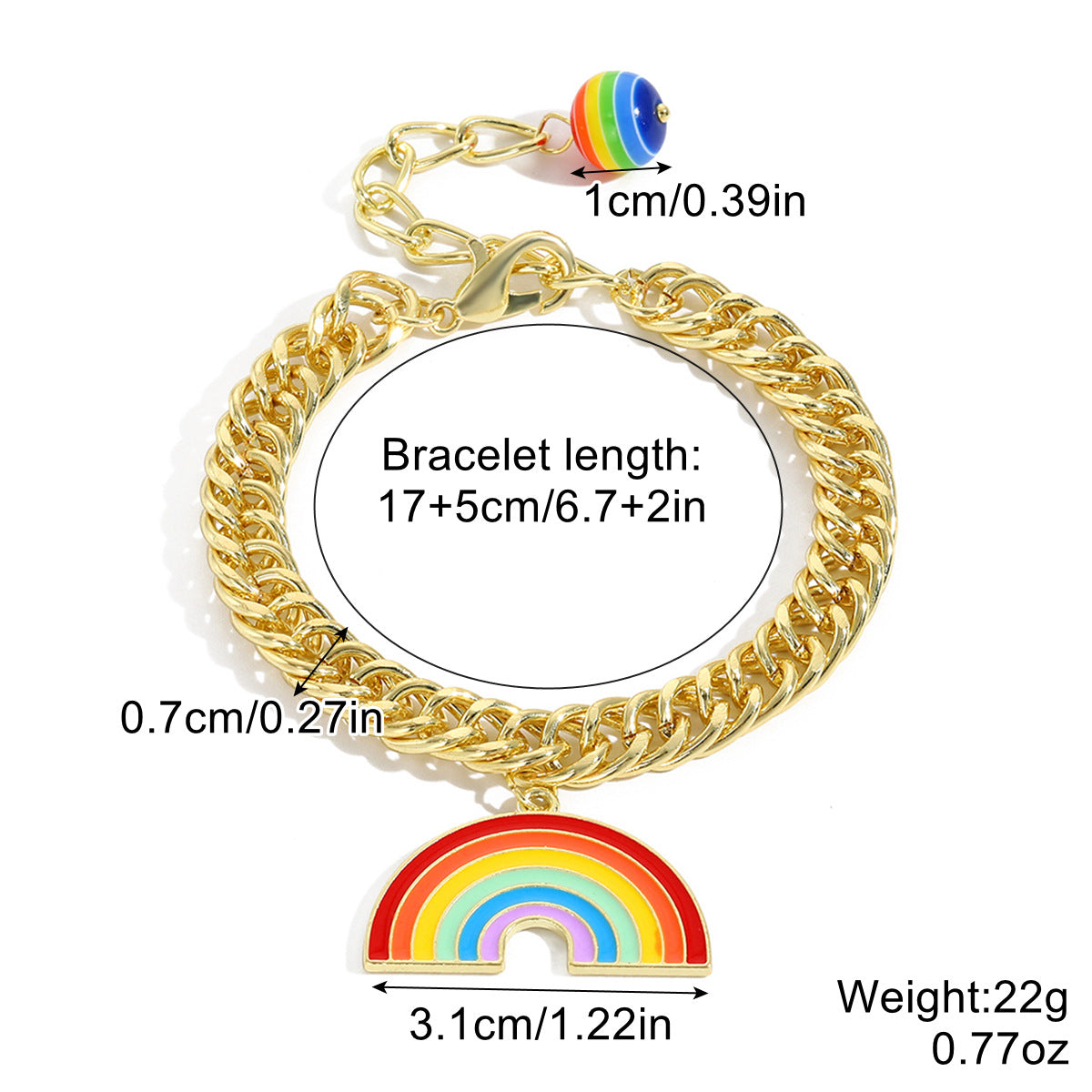 Beaded Pride Rainbow Bracelets