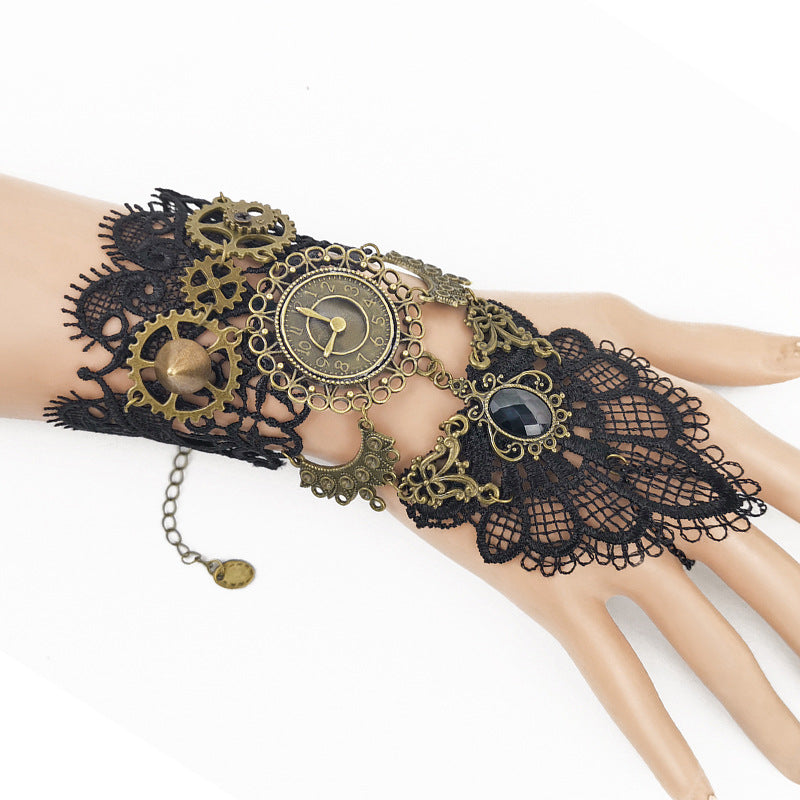 Gear Clock Steam Engine Bracelet
