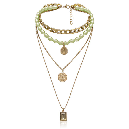 "Because I Can" - Retro Portrait Necklace/Sweater Chain