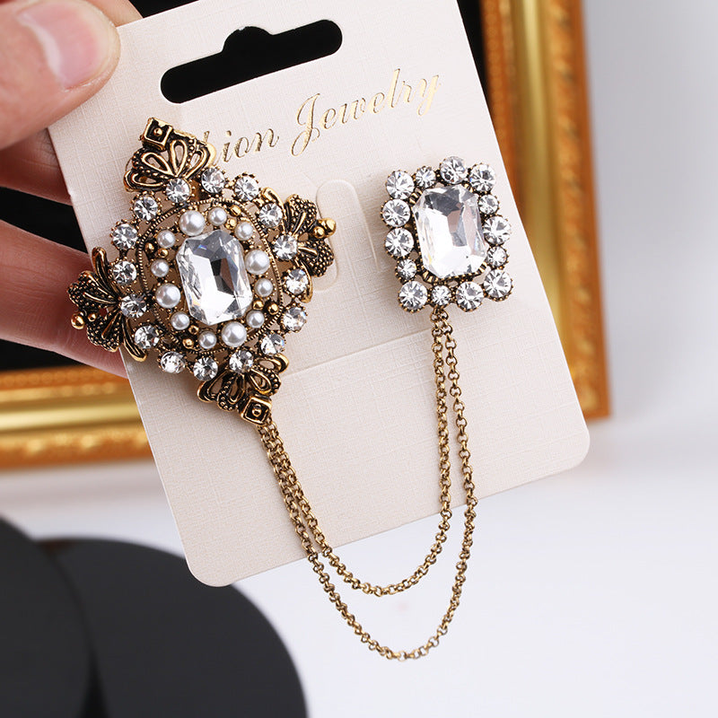 Collar Flower Suit Brooch