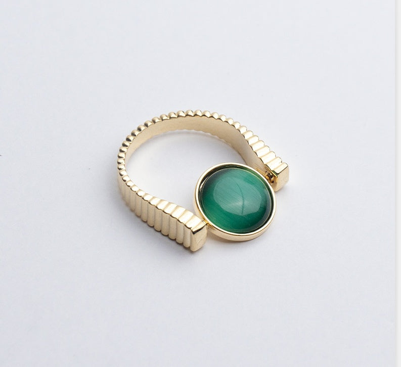 "Natural Stone" - Spinner (Replaceable) Rings For Anxiety And Stress Relief Gifts
