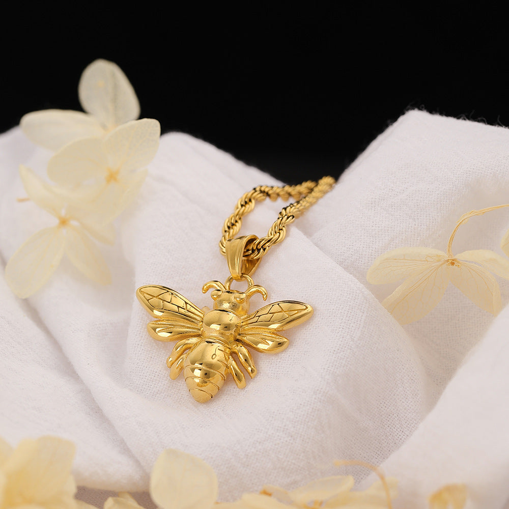 "Bee Beautiful" - Titanium Steel Necklace
