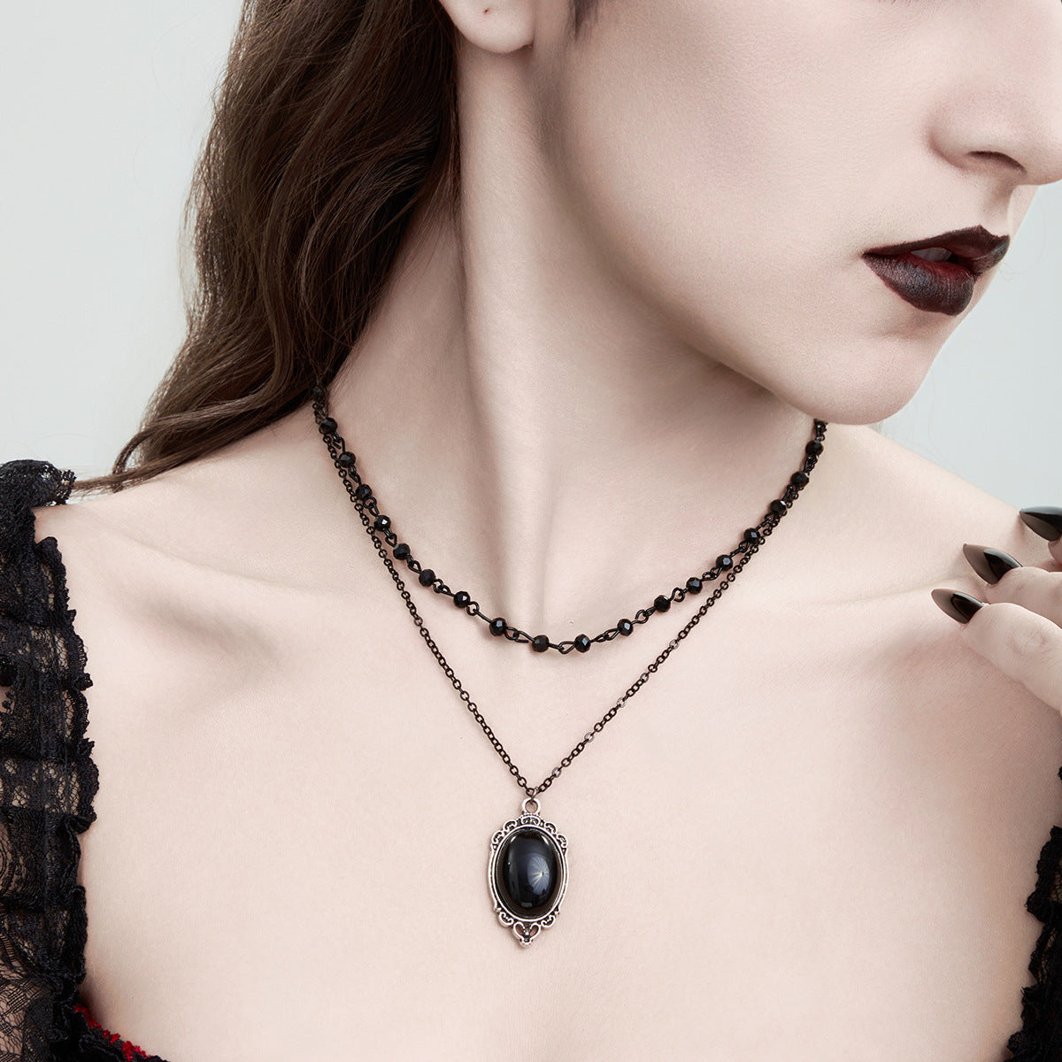 Goth Queen Snake Bone Necklaces
