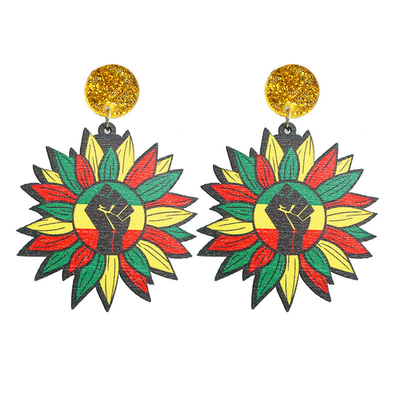 Multicolored Cultural Earrings