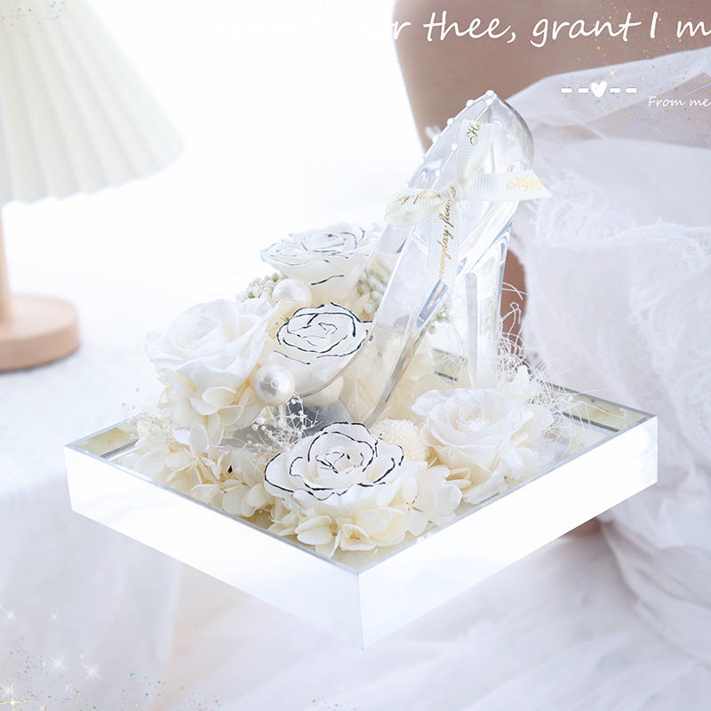Handmade  Acrylic Rose Christmas Decoration Ornaments