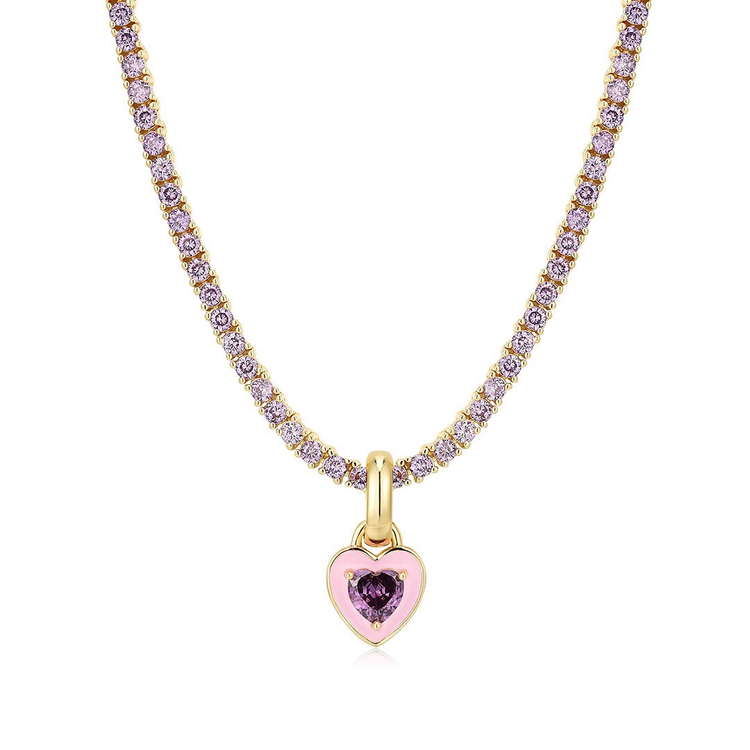 Colorful Zircon Tennis Chain Necklaces