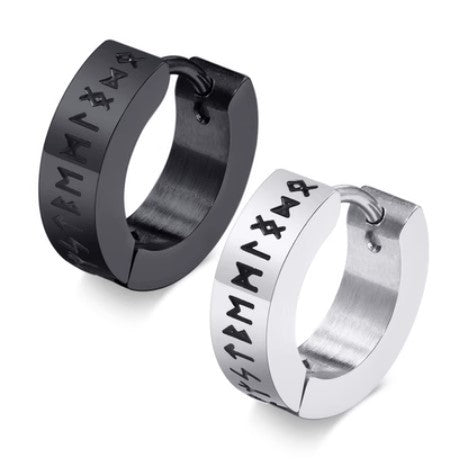 Vintage Norse Viking Huggie Earrings