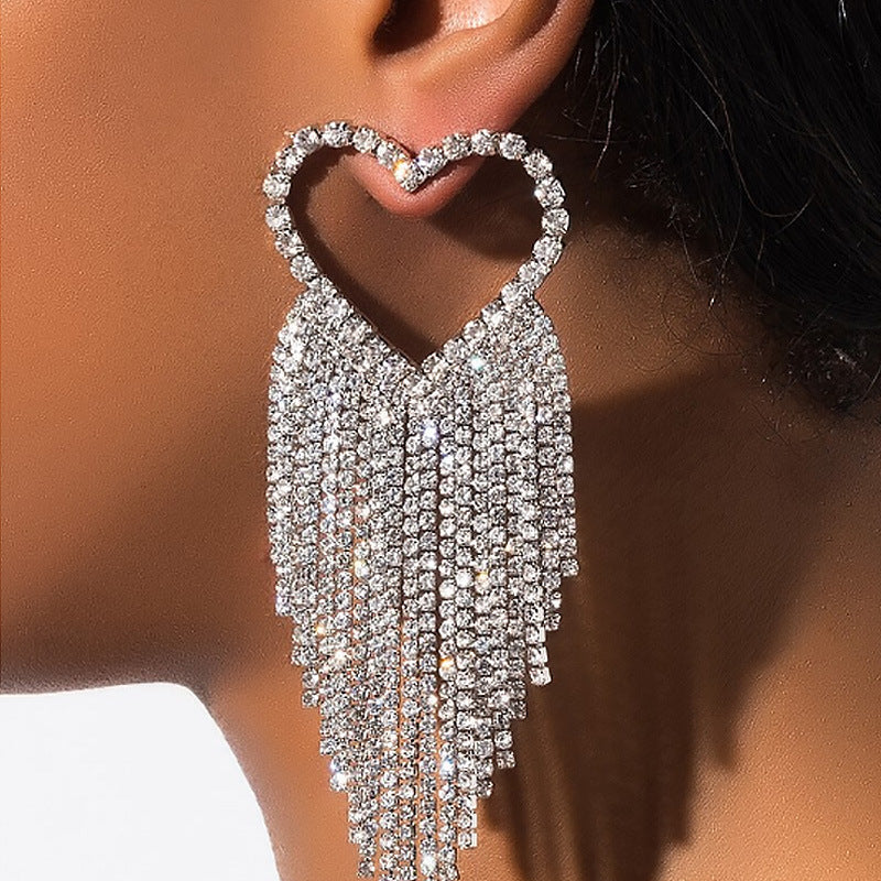 "Hollywood Heart" - Dangle Earrings