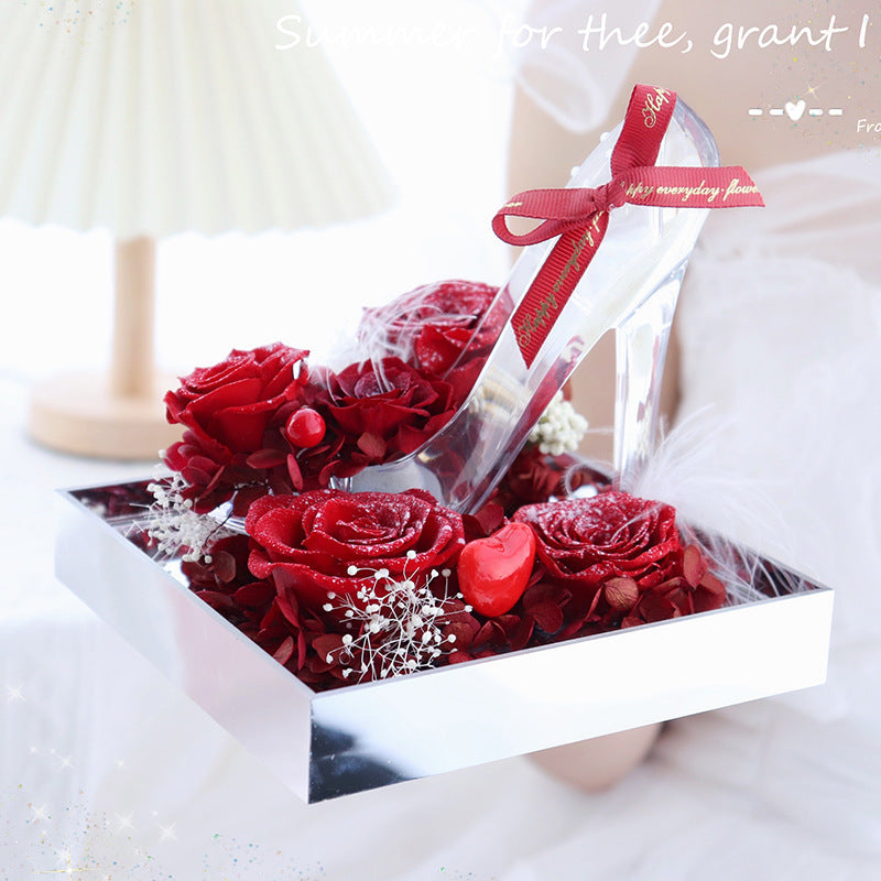 Handmade  Acrylic Rose Christmas Decoration Ornaments