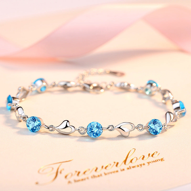 "Lover's Heart" - Diamond Bracelet