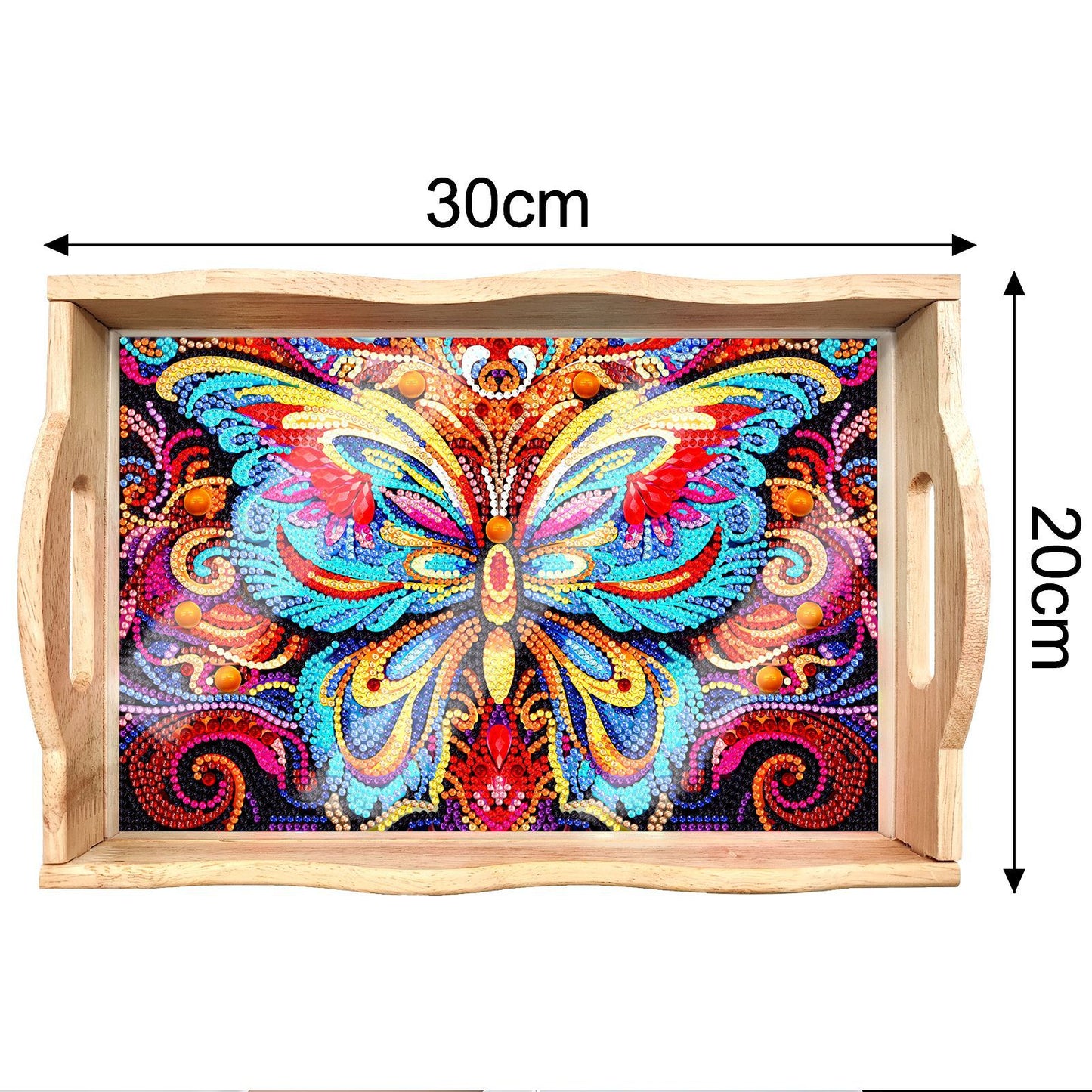 DIY Diamond Painting Serving Tray