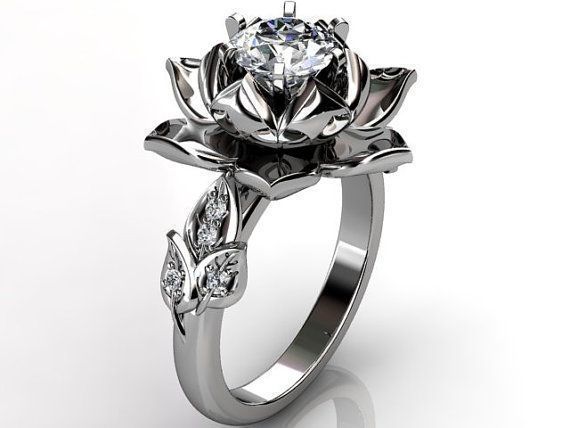 Brass Cutout Flower Ring