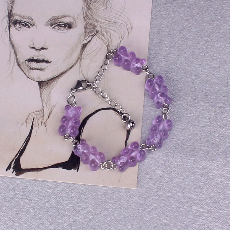 Stainless Steel Gummy Bears Bracelets