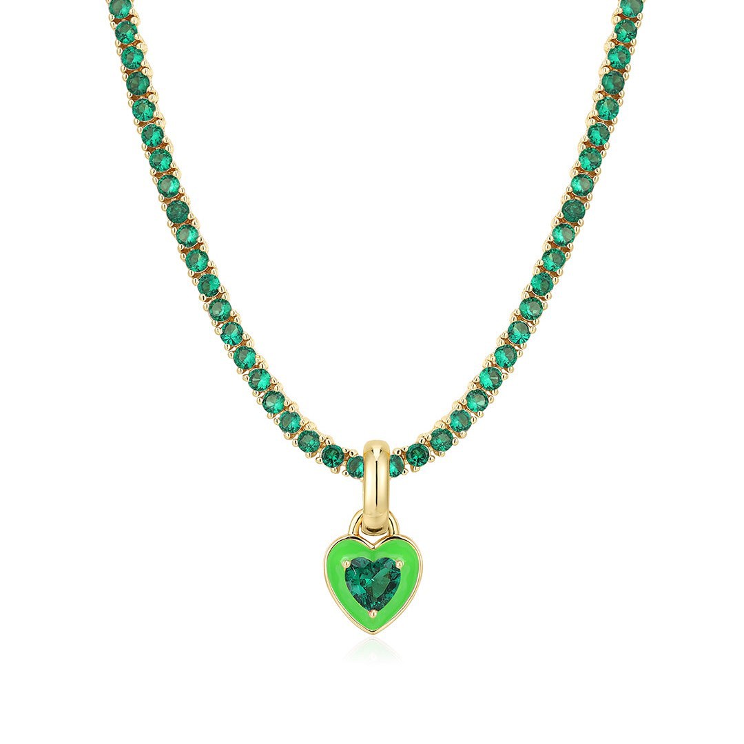 Colorful Zircon Tennis Chain Necklaces