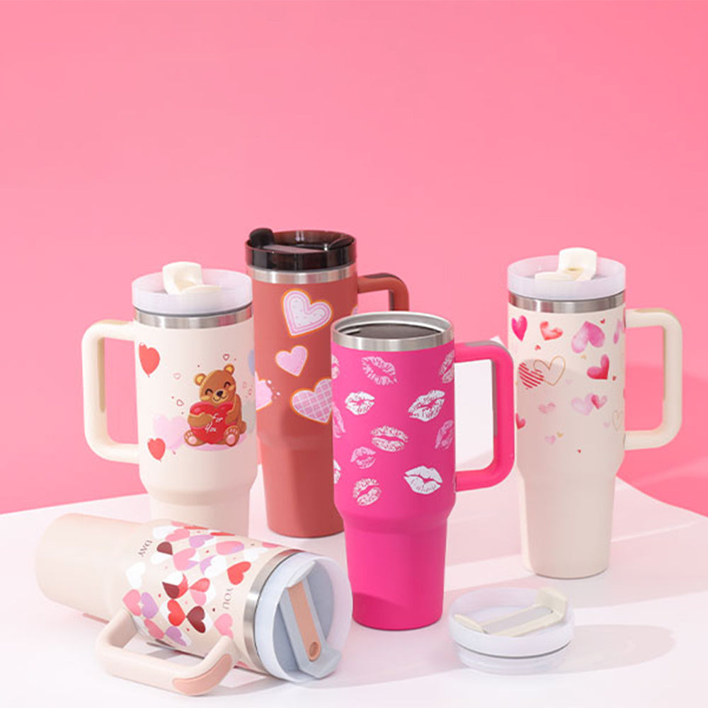 "Hydrate in Style" -  40 oz. Spill-proof Insulated Tumbler With Straw