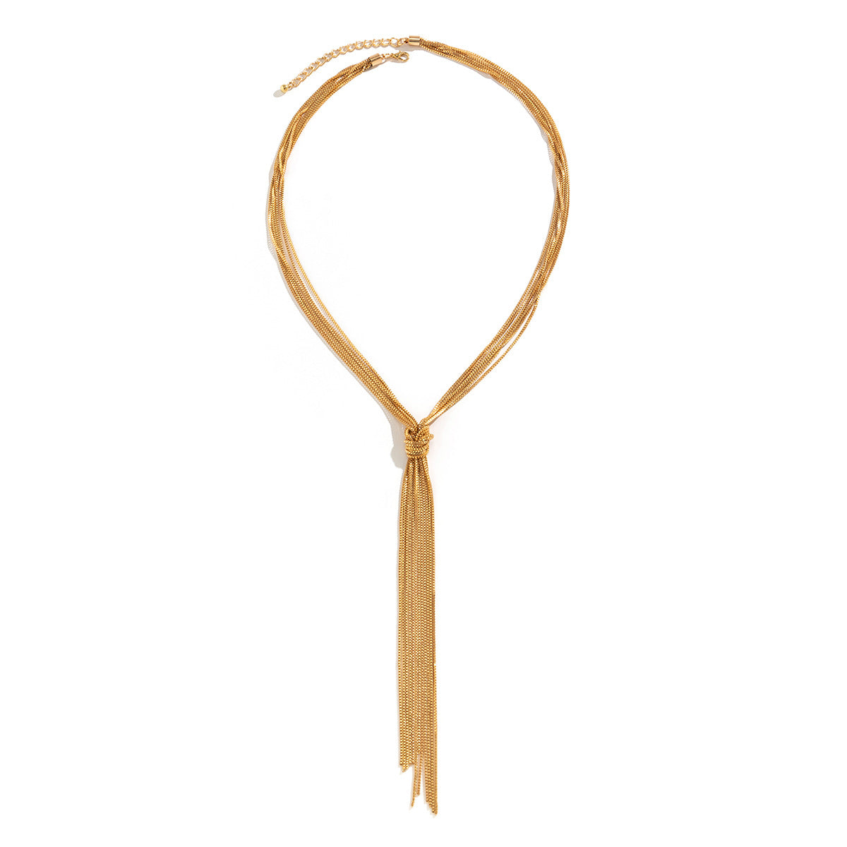 Multi-Layer Tassel Chain Necklace