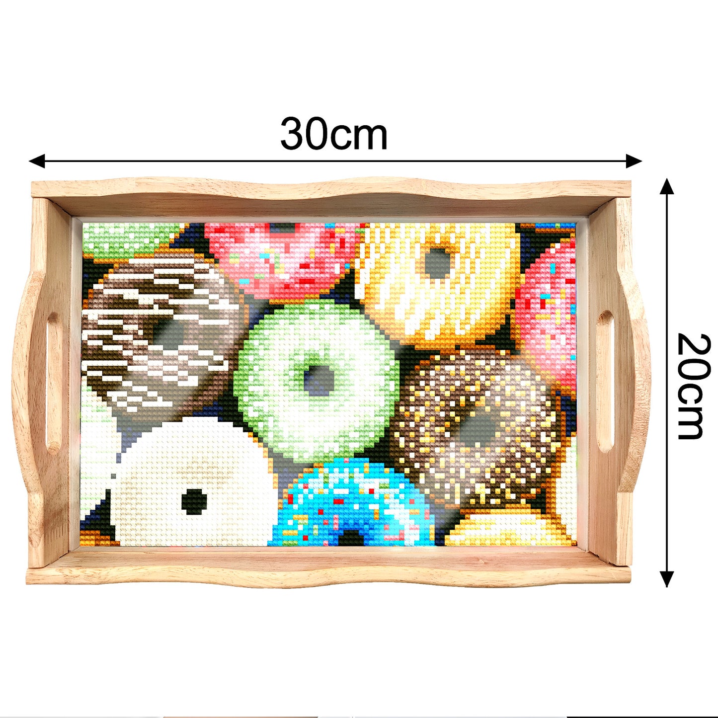DIY Diamond Painting Serving Tray