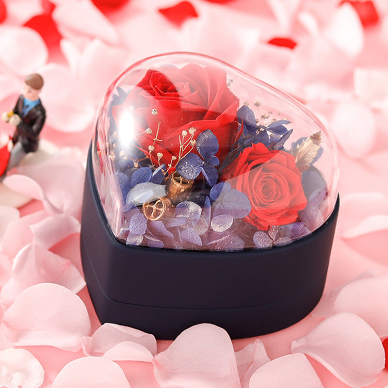 "Flowers from the Heart" - Preserved Flower Jewelry Box