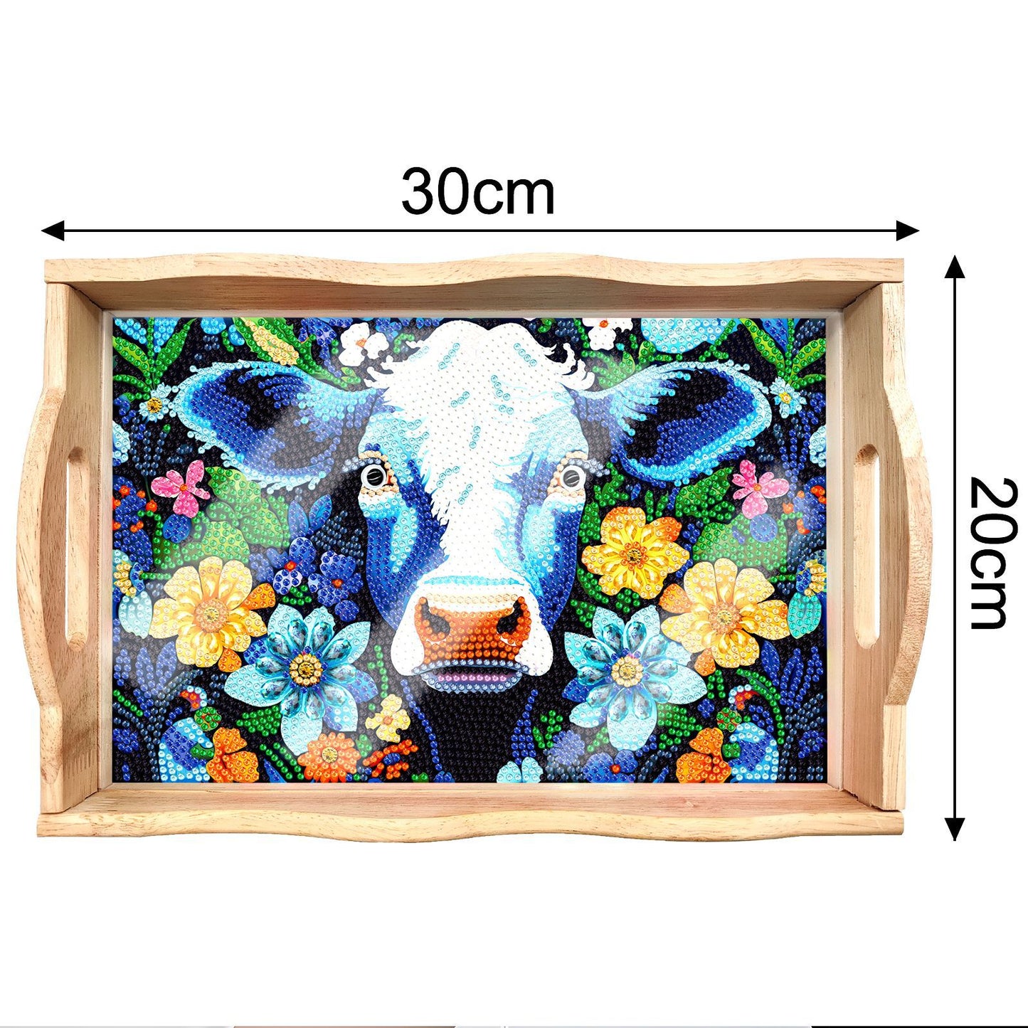 DIY Diamond Painting Serving Tray